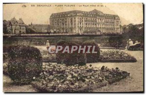 Old Postcard Deauville Beach Fleurie The Royal Hotel and gardens