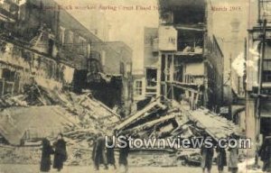 Business Block Wrecked, Flood March 1913 - Dayton, Ohio