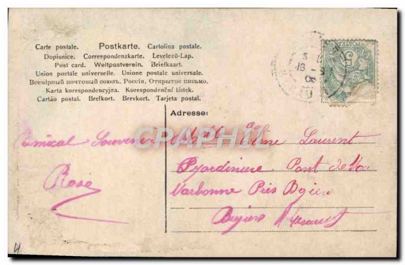 Old Postcard Fantaisie Folklore
