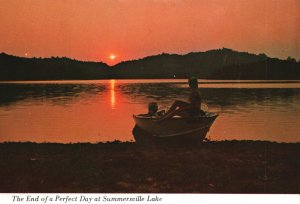 Postcard The End Of Perfect Day Lake & Dam Area Summersville Lake West Virginia