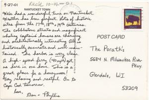 NANTUCKET, used Postcard