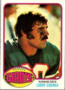 1976 Topps Football Card Larry Csonka New York Giants sk4370