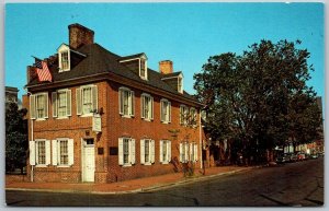 Baltimore Maryland 1970s Postcard Star Spangled Banner Flag House