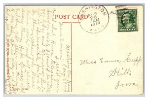 Public School Washington Kansas c1910 Postcard