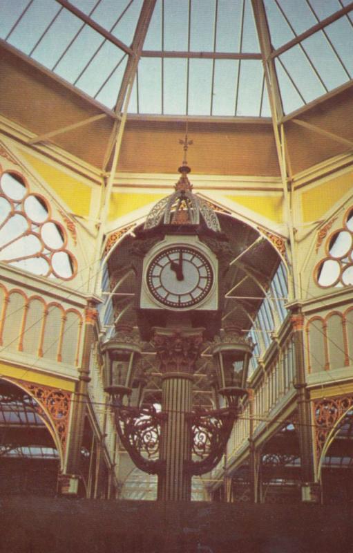 Halifax Market Clock 1970s Postcard