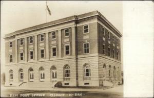 Minot ND New Post Office c1910 Real Photo Postcard jrf