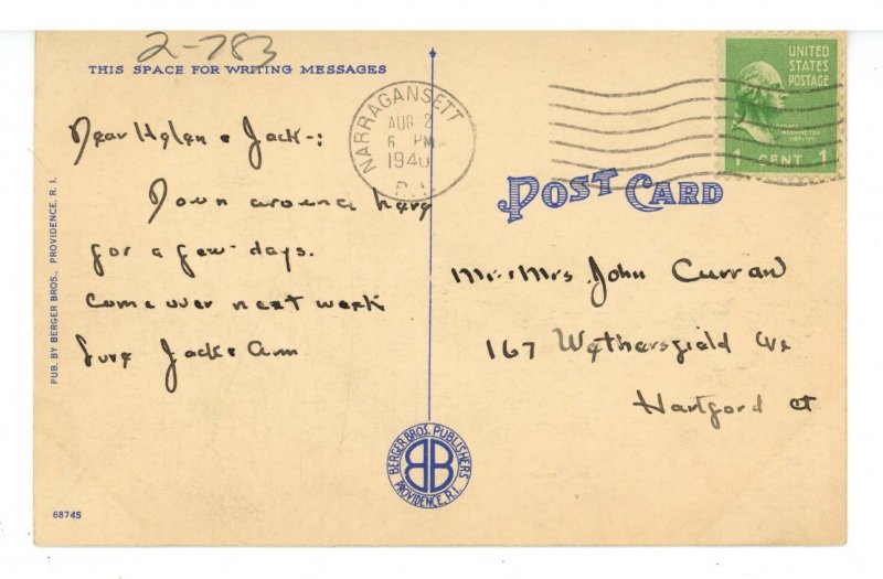 RI - Narragansett Pier. The Beach Scene