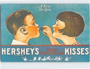 Postcard A Kiss for You Hersheys Kisses Milk Chocolate Hershey Foods Corporation