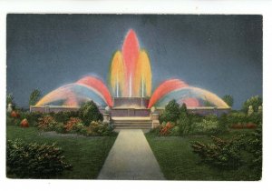 OH - Lorain. Lakeview Park, Fountain at Night