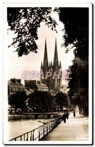 Old Postcard Quimper Finistere aisles of Loc Maria