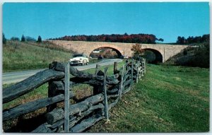 M-25217 Two beautiful stone arches along the Blue Ridge Parkway Virginia