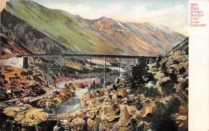 Georgetown Loop Colorado 1908 Postcard High Bridge Aspen Cancel
