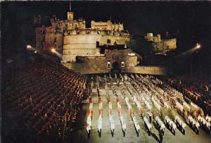 Scotland Edinburgh Military Tattoo On The Castle Esplanade 1970