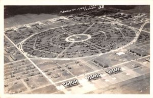 Randolph Field Texas Aerial View Real Photo Vintage Postcard AA53821