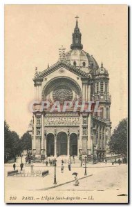 Old Postcard Paris Eglise Saint Augustine