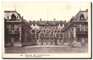 Postcard Old Palace of Versailles Marble Court