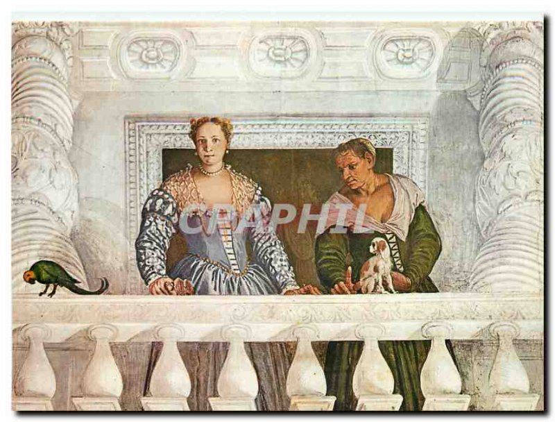 Postcard Modern Villa di Maser Paolo Veronese Elena Giustiniani Barbaro