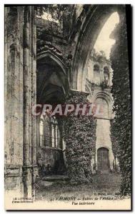 Postcard Ancient Ruins Valmont L Abbaye Entrance to the Chapel