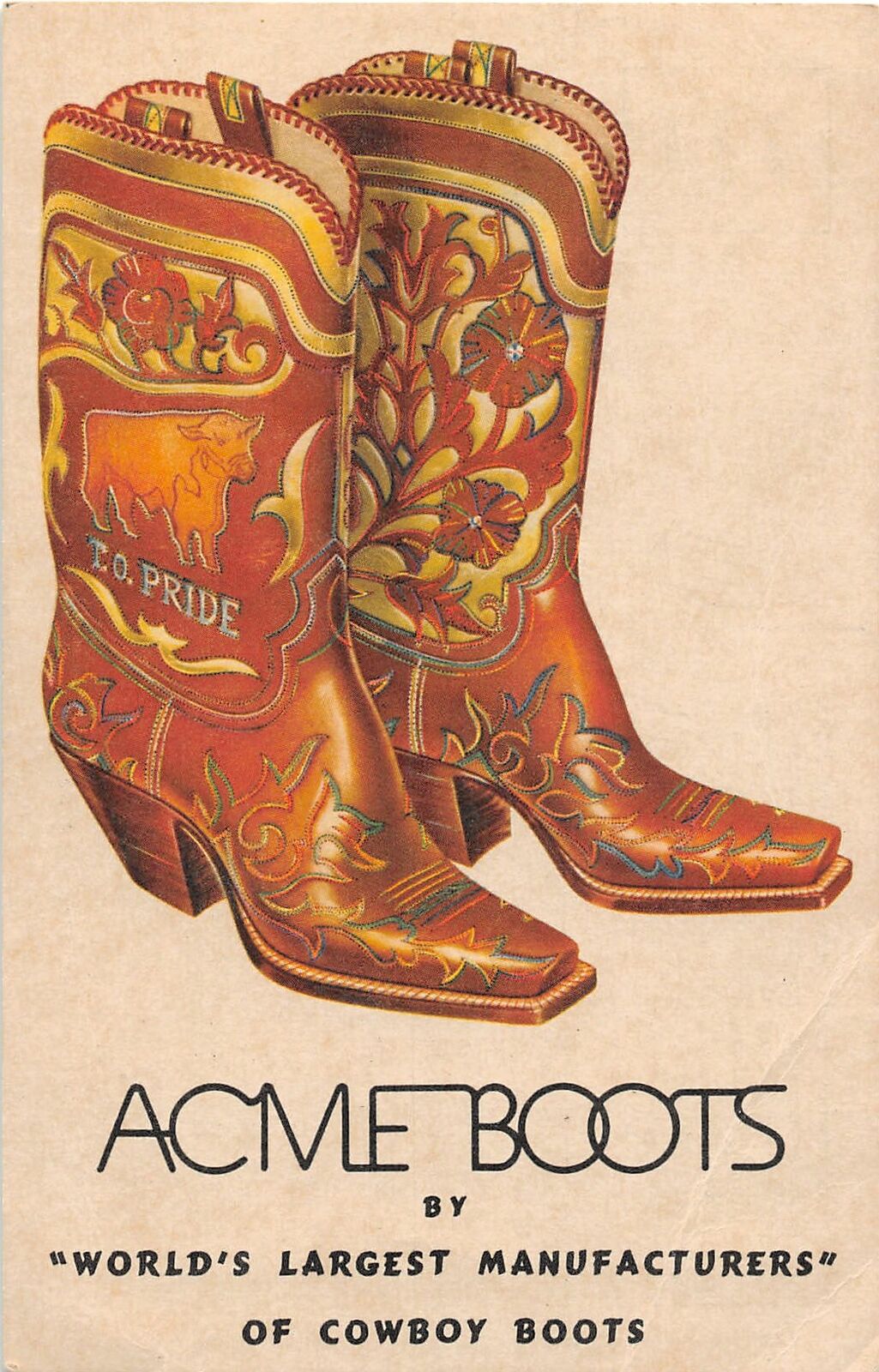 H21/ Advertising Postcard Oklahoma City c1930s Acme Cowboy ...