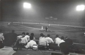 Tokyo Japan Jingu Baseball Stadium Real Photo Vintage Postcard AA38079