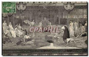 Paris - 5 -The Sorbonne - The Fresco Grand Amphitheater - Postcard Old