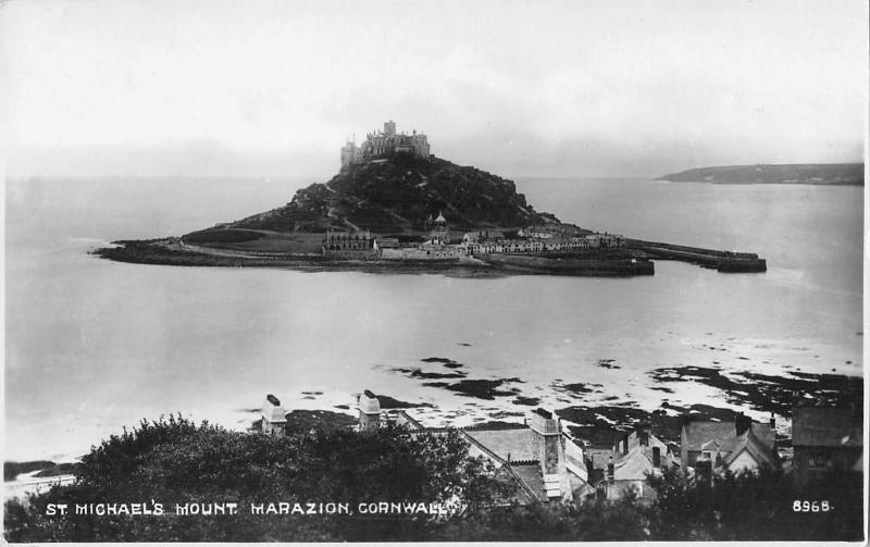 uk33609 st michaels mount marazion cornwall real photo uk