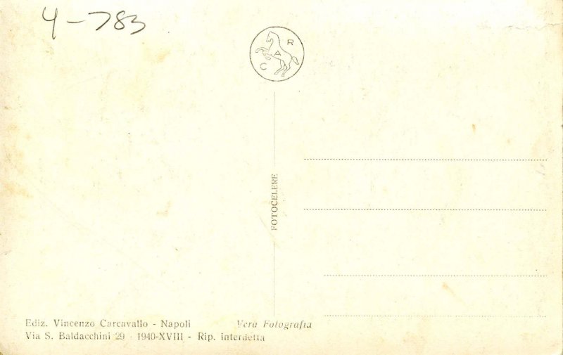 Italy - Mt Vesuvius Volcano Eruption.   *RPPC