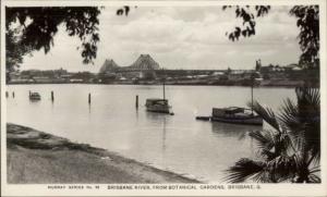 [D*] Brisbane Queensland River From Gardens Photo Card/Postcard