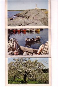 Nova Scotia, Yarmouth Lighthouse, Lobster Traps, Bluenose II, Souvenir Folder