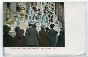 Mardi Gras Parade Float New Orleans Louisiana 1910c postcard