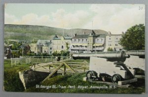 St. George St. From Fort Royal, Annapolis Nova Scotia Canada Postcard (#7664)