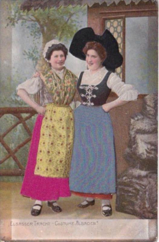 Germany Elsaesser Tracht Costume Alsacien Embroidered