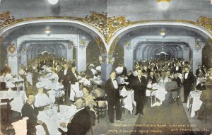 BISMARK CAFE Dining Room San Francisco Bismarck Cafe 1908 Vintage Postcard