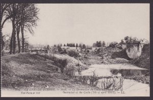 FRANCE, Postcard, Ham, Destructed of the Castle, WWI