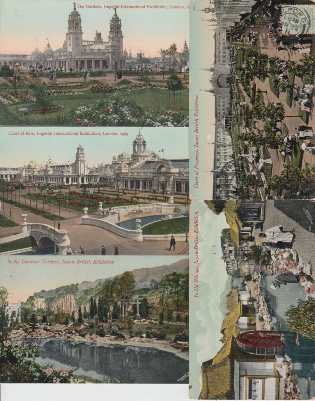 FRANCO EXHIBITION 1908 LONDON 90 Postcards pre- 1940 (L4172)