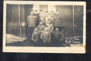 RPPC PULLMAN WASHINGTON HIGH SCHOOL BASKETBALL TEAM 1913 REAL PHOTO POSTCARD