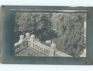 rppc Pre-1918 Abstract LOOKING DOWN AT CROWD WITH RAILING IN FOREGROUND AC7719