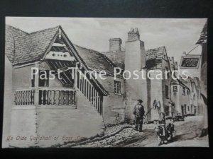 Cornwall EAST LOOE Ye Old Guildhall STOCKS & FISHERMANS ARMS Old PC by A. Isbell