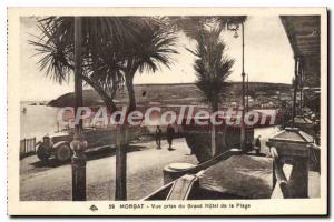 Old Postcard Morgat View from Grand hotel beach