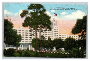 Vintage 1950's Advertising Postcard Edgewater Gulf Hotel Biloxi Mississippi