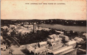 Bermuda View Looking East From Tower of Cathedral Vintage Postcard C085