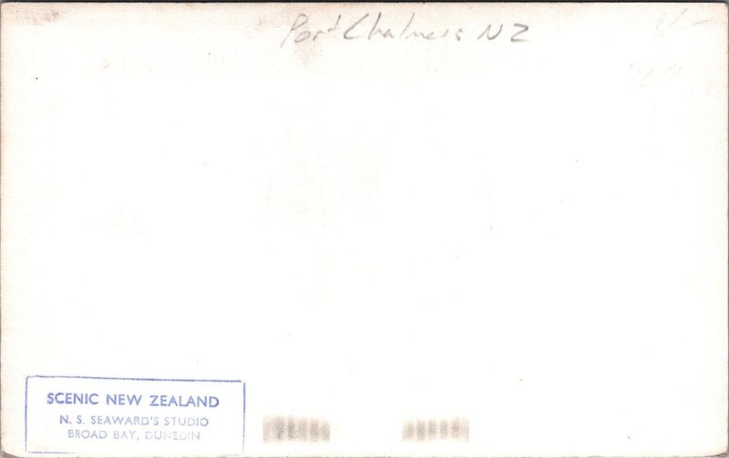 RPPC Postcard Port Chalmers NZ New Zealand