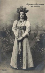 Sodermanland Sweden Royalty Duchess? Hertiginnan Real Photo c1910 Postcard