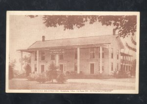 WELSHFIELD OHIO HAMILTON'S WELSHFIELD INN RESTAURANT VINTAGE POSTCARD