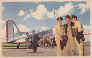 American Airlines Pilots Postcard 1946 New York NY