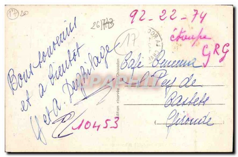 Old Postcard Chatelaillon Charente Maritime La Plage