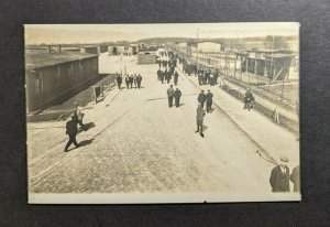 Vintage WWI POW Camp Black and White Arm Bans RPPC Real Photo