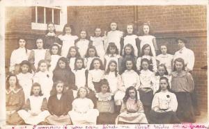 Reading England Battle School Children Real Photo Antique Postcard J63225