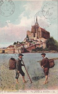 Fishing Le Mont-Saint-Michel Vue generale au Nord-Est 1912