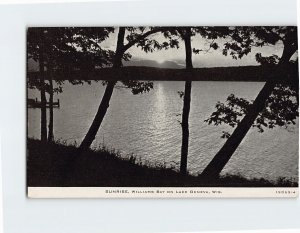 Postcard Sunrise Williams Bay Lake Geneva Wisconsin USA North America